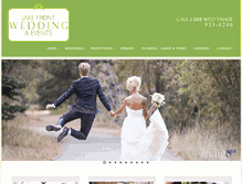 Tablet Screenshot of lakefrontwedding.com